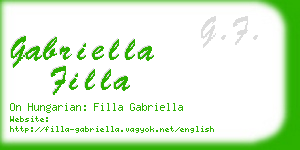 gabriella filla business card